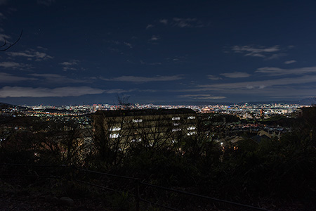阿武山　見晴らし台の夜景