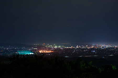甘木山の夜景