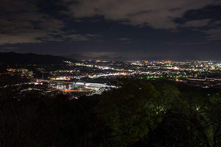 朝日山公園の夜景