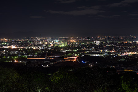 朝日山公園の夜景