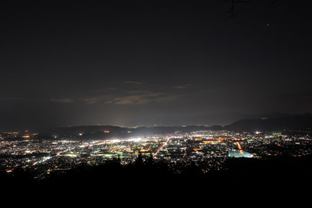 浅間神社の夜景