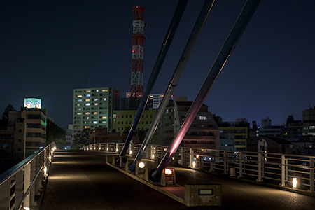 あゆみ橋の夜景