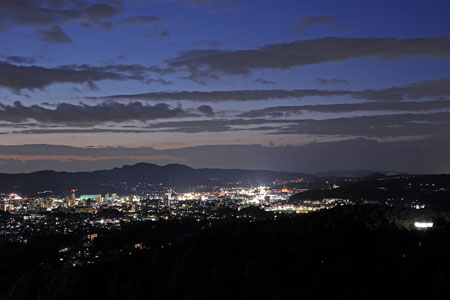 セラミックパークMINO展望台の夜景