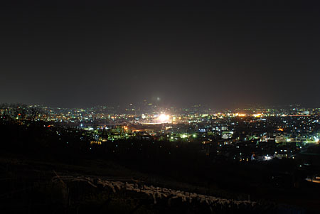 大蔵経寺山の夜景