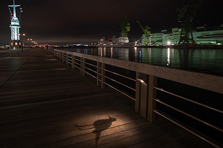 神戸ハーバーランド　ハーバーウォークの夜景