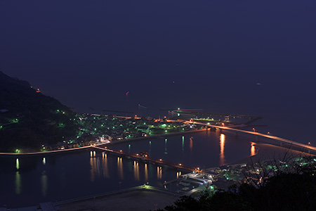 肱川あらし展望公園の夜景