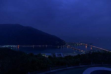 肱川あらし展望公園の夜景