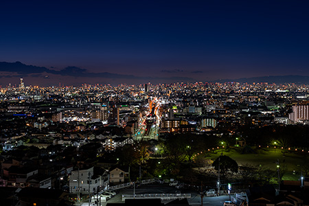 ホテルセイリュウ　東大阪スカイテラスの夜景