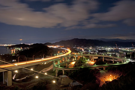 糸山公園展望台の夜景