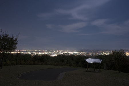 グリーンピア岩沼　第一展望台の夜景
