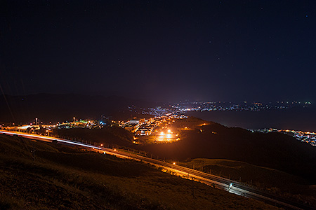 十文字原展望台の夜景