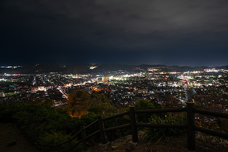 亀島山花と緑の丘公園の夜景