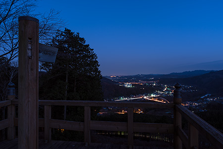 金尾山つつじ公園の夜景