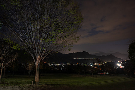 桂川ウェルネスパークの夜景