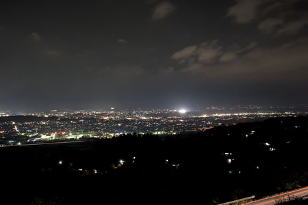 南信州フルーツラインの夜景