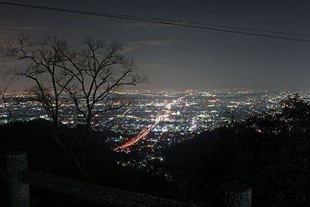 金華山岐阜城展望台の夜景