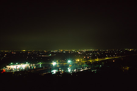 金立公園の夜景