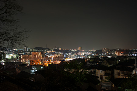 北八幡神社の夜景