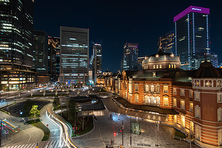 KITTE 旧東京中央郵便局長室の夜景