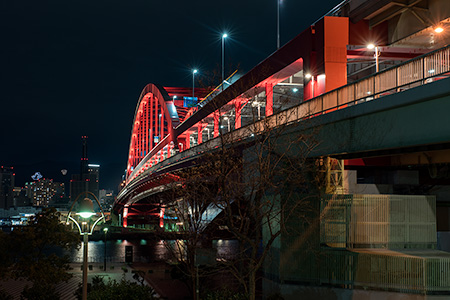 神戸大橋の夜景 兵庫県神戸市中央区 こよなく夜景を愛する人へ