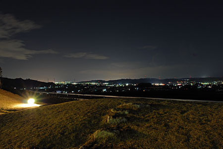 甲南PAの夜景