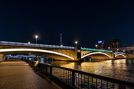 蔵前橋の夜景