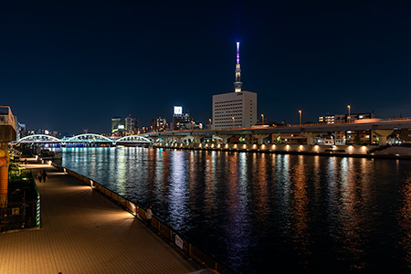 蔵前橋の夜景