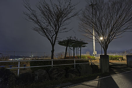 行幸田住宅団地公園の夜景