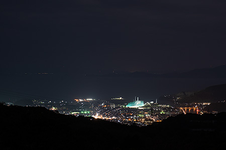 中尾山公園の夜景