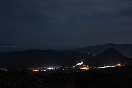 中尾山公園の夜景
