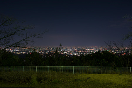 中山桜台公園の夜景