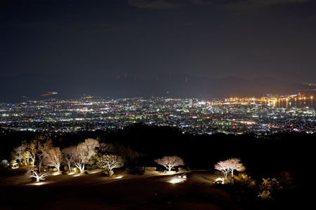 日本平ホテル　スカイテラスの夜景