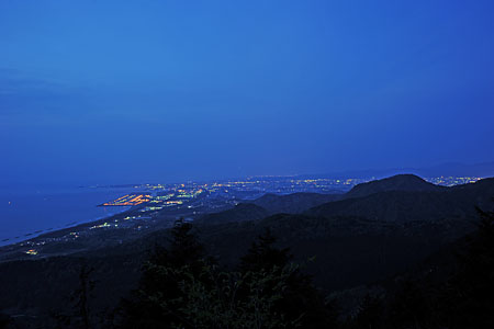 二枚田幹線林道の夜景