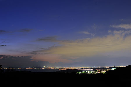大楠山展望台の夜景