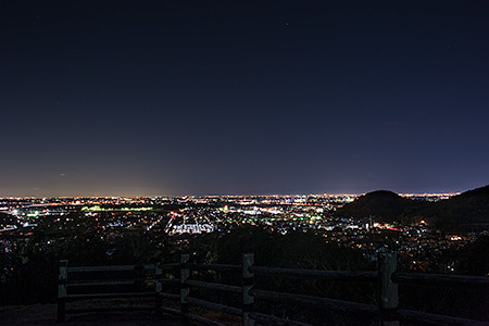 大山祇神社駐車場　展望台の夜景