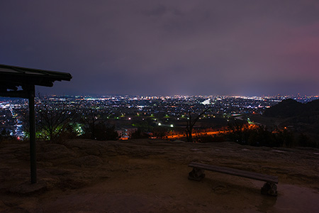 生石神社　山上公園の夜景