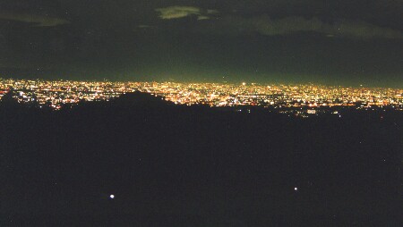 竜王山の夜景