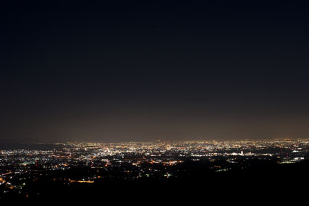 猿投山観光展望台の夜景