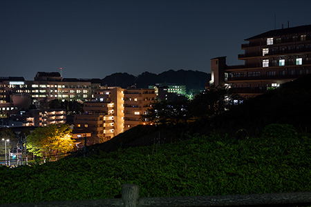 山王下緑地　展望広場の夜景