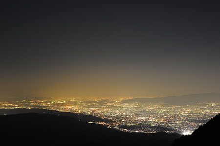 四明嶽駐車場　比叡山ドライブウエイの夜景