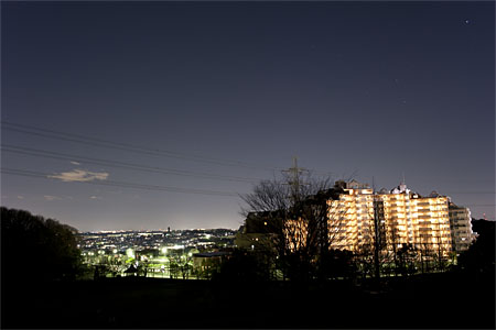 真光寺公園の夜景