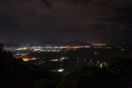 太華山　周遊道路の夜景