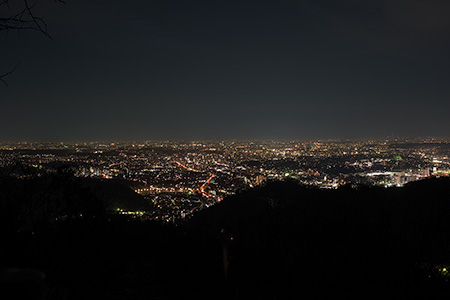 高尾山　金比羅台展望台の夜景