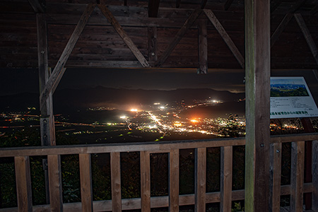 高清水山展望台の夜景