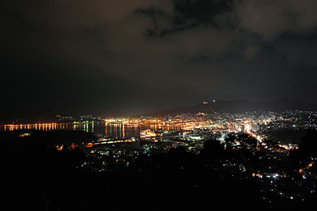 天神山公園の夜景