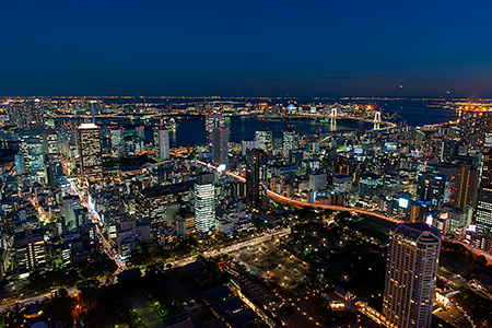 東京タワー トップデッキの夜景