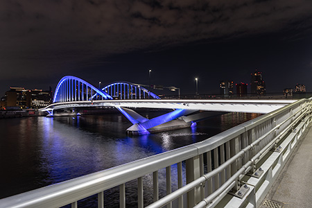 築地大橋の夜景
