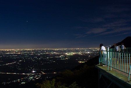 筑波山の夜景