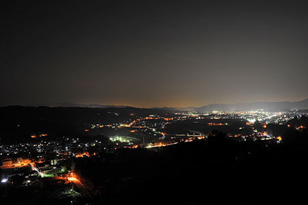 浦山ダムの夜景