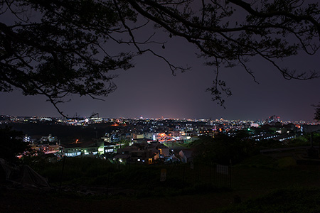 浦添城跡の夜景